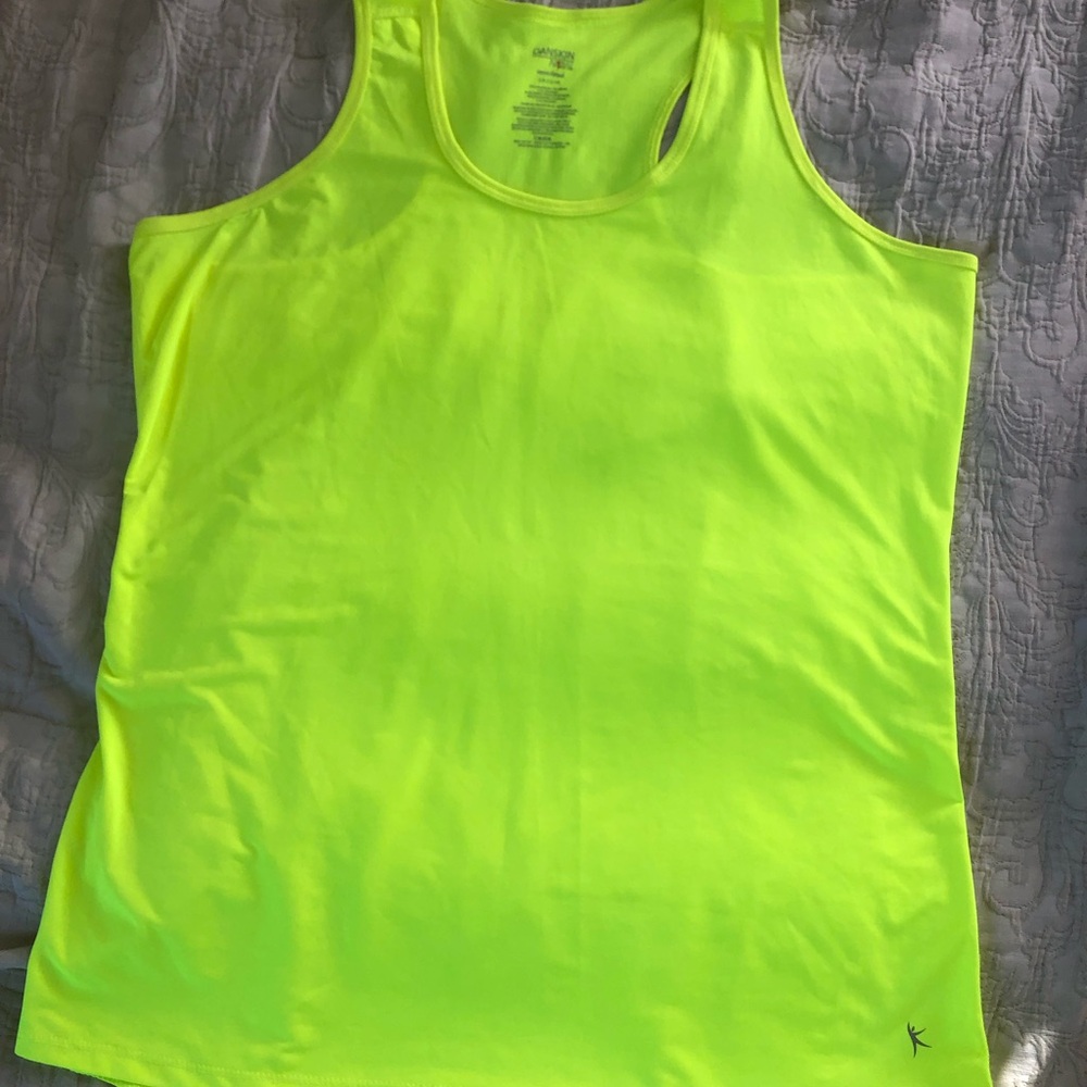 2~Danskin Women's Tank Tops one price! One Neon yellow and one Black